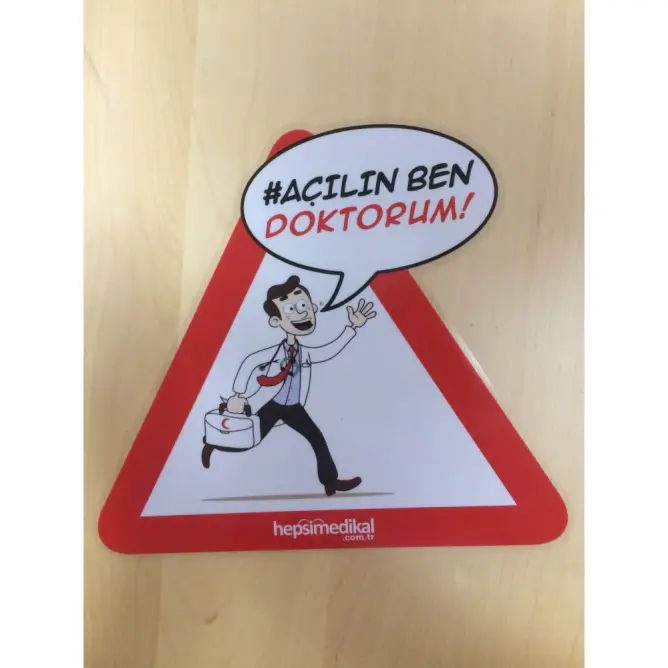 Açılın Ben Doktorum Araç Stickerı - 1