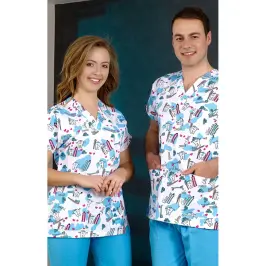 Alpaka Desenli Dr Greys Takım (Alpaka Kumaş) - 