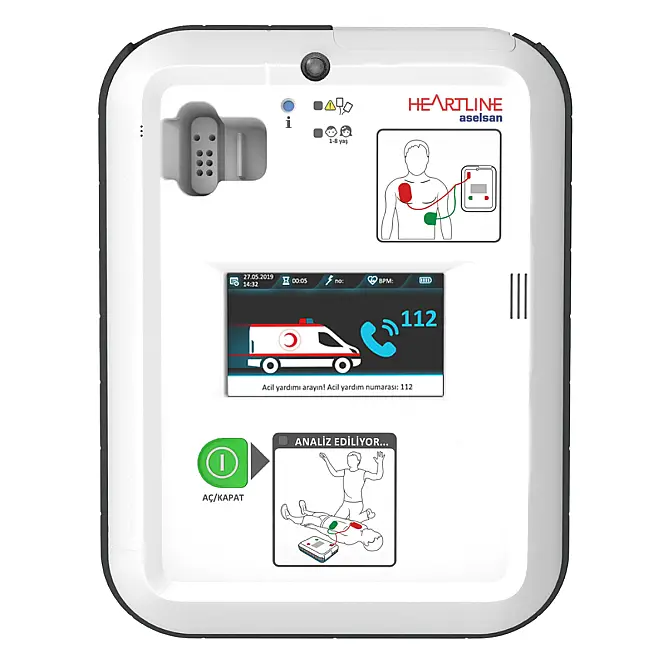 ASELSAN Heartline AED Tam Otomatik Ekranlı Model