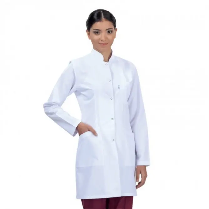 Bayan Doktor Önlüğü Hakim Yaka (Alpaka Kumaş) - 4