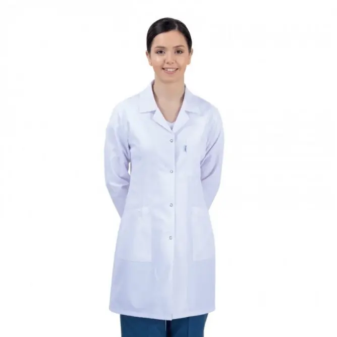 Bayan Doktor Önlüğü Klasik Yaka (Alpaka Kumaş) - 1