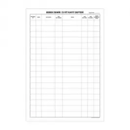 Bebek Demir / Dvit Kayıt Defteri - 