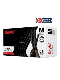 Beybi TPEX Eldiven Siyah 100'lük Kutu - 1