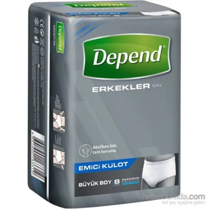 Depend Erkek Emici Külotlu Hasta Bezi - 1