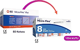 Embecta (BD) Micro-Fine 0,5 ml İnsülin Enjektörü (30G x 8mm) 10'lu Paket - 3
