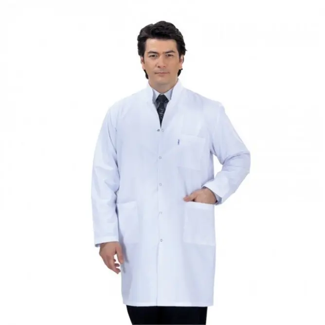 Erkek Doktor Önlüğü Hakim Yaka (Alpaka Kumaş) - 3