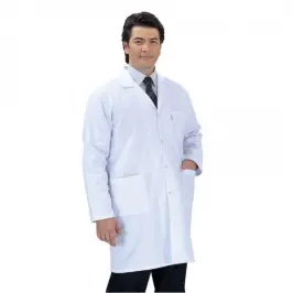 Erkek Doktor Önlüğü Klasik Yaka (Alpaka Kumaş) - 2
