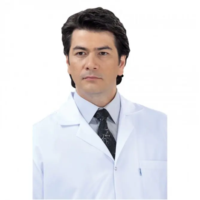 Erkek Doktor Önlüğü Klasik Yaka (Alpaka Kumaş) - 4