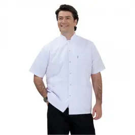 Erkek Hakim Yaka Kısa Kol Kısa Önlük (Alpaka Kumaş) - 1