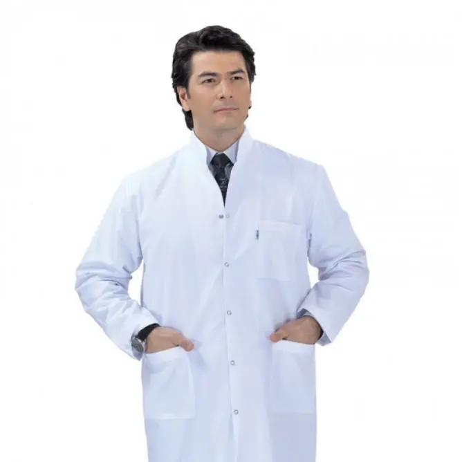 Erkek Öğretmen Önlüğü Hakim Yaka Uzun Boy (Alpaka Kumaş) - 1