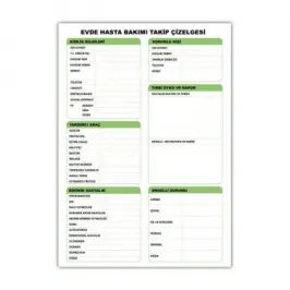 Evde Hasta Bakım Defteri - 1