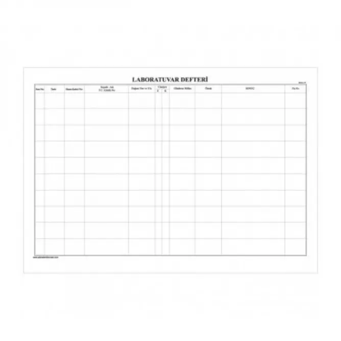 Laboratuvar Defteri - 1
