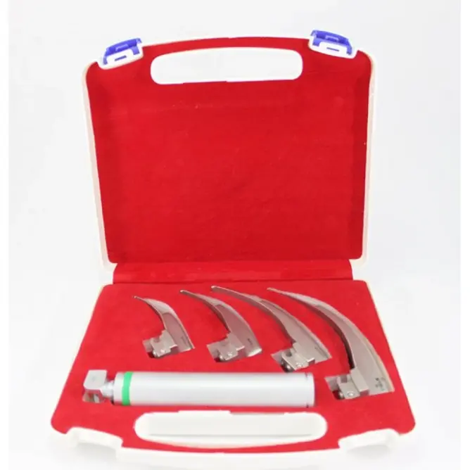 Laringoskop Seti 4 Blade (Led – Fiberoptik) - 1