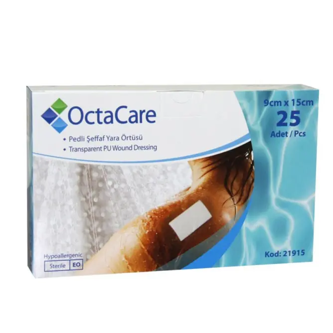 Octacare Steril Şeffaf Yara Örtüsü 9cm X 15cm - 1