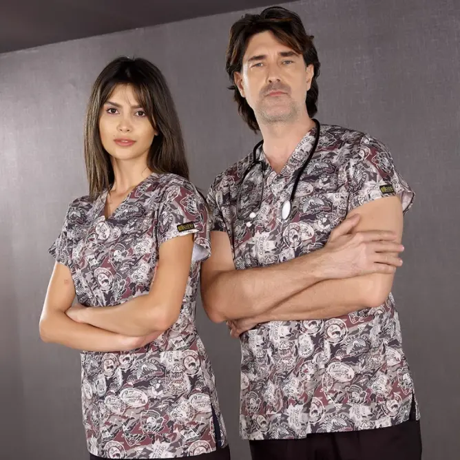 Pamuklu Likralı Greys Tek Üst Forma - 24