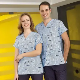 Pamuklu Likralı Greys Tek Üst Forma - 25