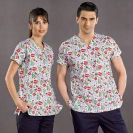 Pamuklu Likralı Greys Tek Üst Forma - 33