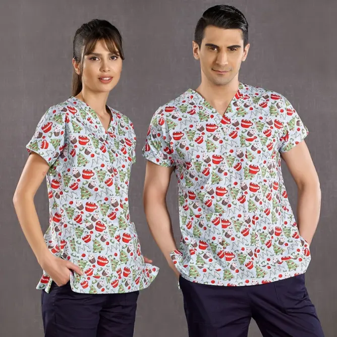 Pamuklu Likralı Greys Tek Üst Forma - 33