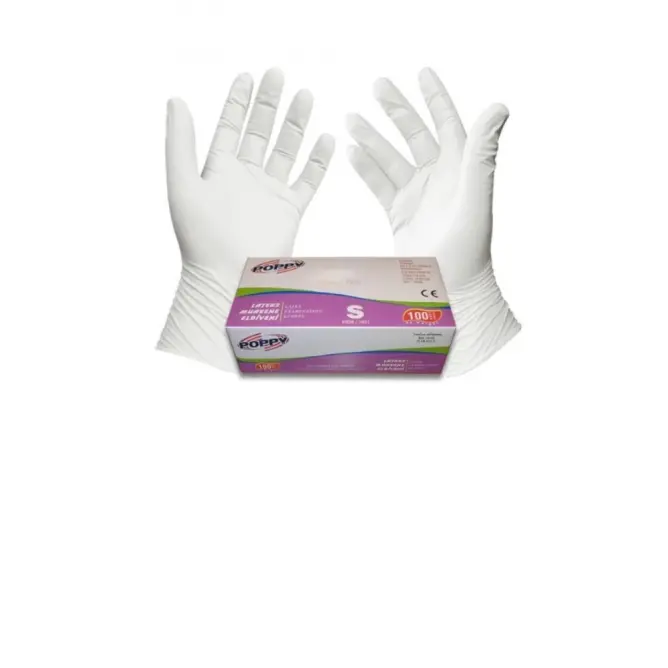 Poppy Pudralı Muayene Eldiveni - 1