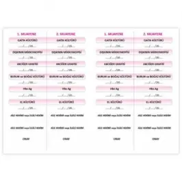 Portör Muayene Kartı - 1