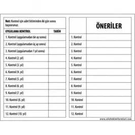 Ria Takip Kartı - 1