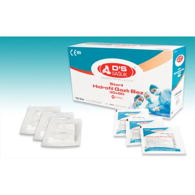 D'S Steril Gazlı Bez 30x80 cm (2 Parça) - 1