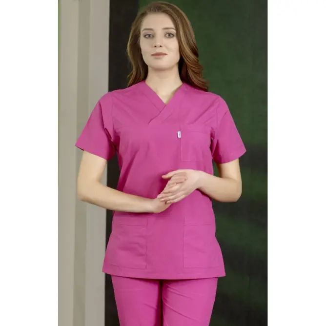 V (Cerrahi) Yaka Takım (Terikoton İnce Kumaş) - 16