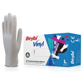 Beybi Pudrasız Vinil Muayene Eldiveni (100'lük) - 2