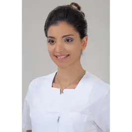 W Yaka Üst Beyaz Alt Lacivert Takım (Alpaka Kumaş) - 