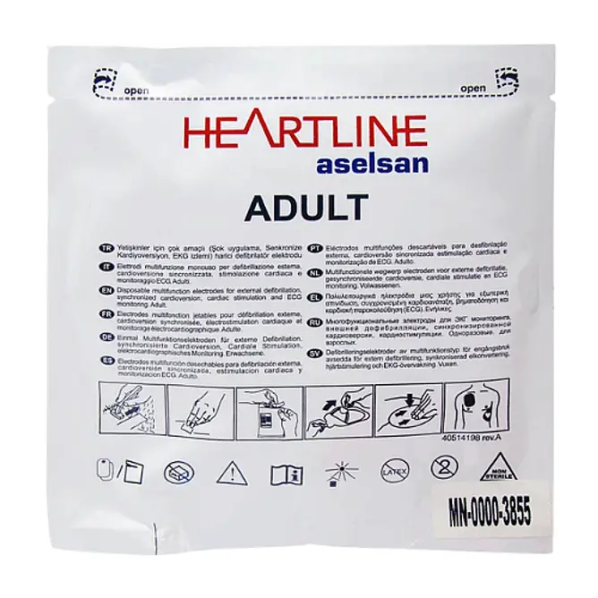 Yetişkin Defibrilatör Pedi (Aselsan Heartline Orijinal)